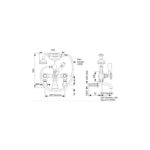 Perrin & Rowe Traditional Bath Shower Mixer & Wall Unions, Cross