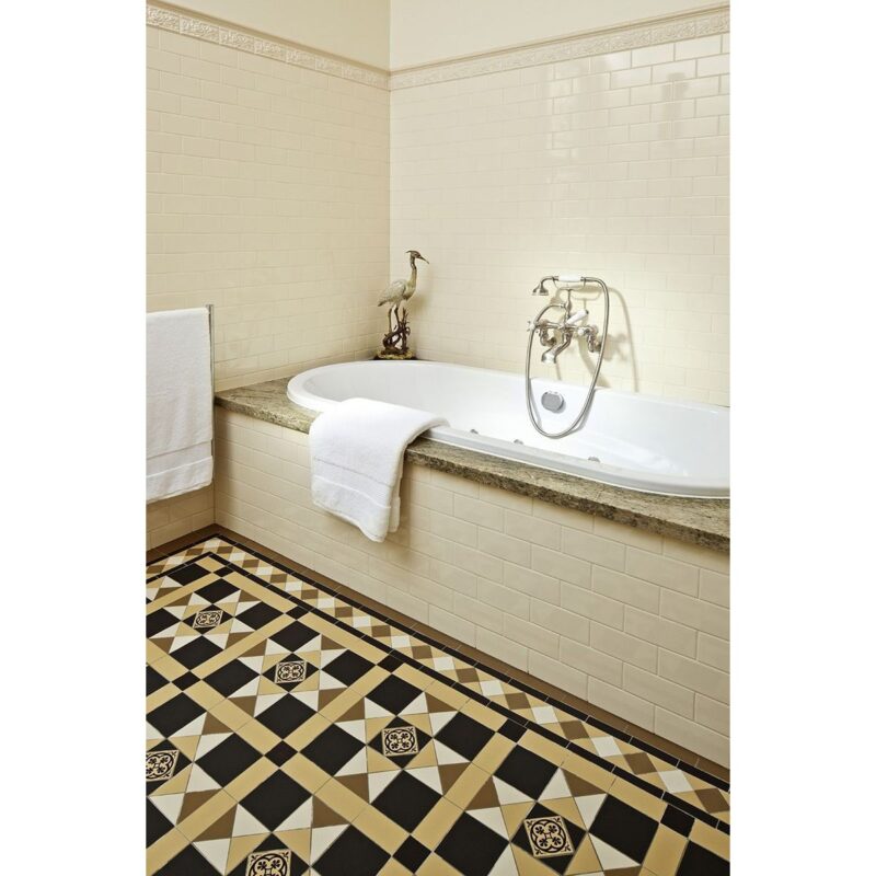 Perrin & Rowe Traditional Bath Shower Mixer & Wall Unions, Cross