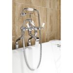 Perrin & Rowe Traditional Bath Shower Mixer & Floor Legs, Lever
