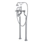 Perrin & Rowe Traditional Floor Bath Shower Mixer Crosstop