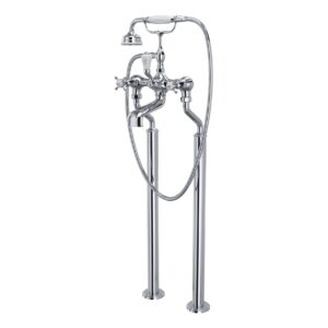 Perrin & Rowe Traditional Floor Bath Shower Mixer Crosstop