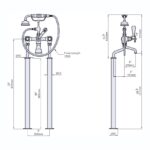 Perrin & Rowe Traditional Crosstop Floor Bath Shower Mixer Nickel