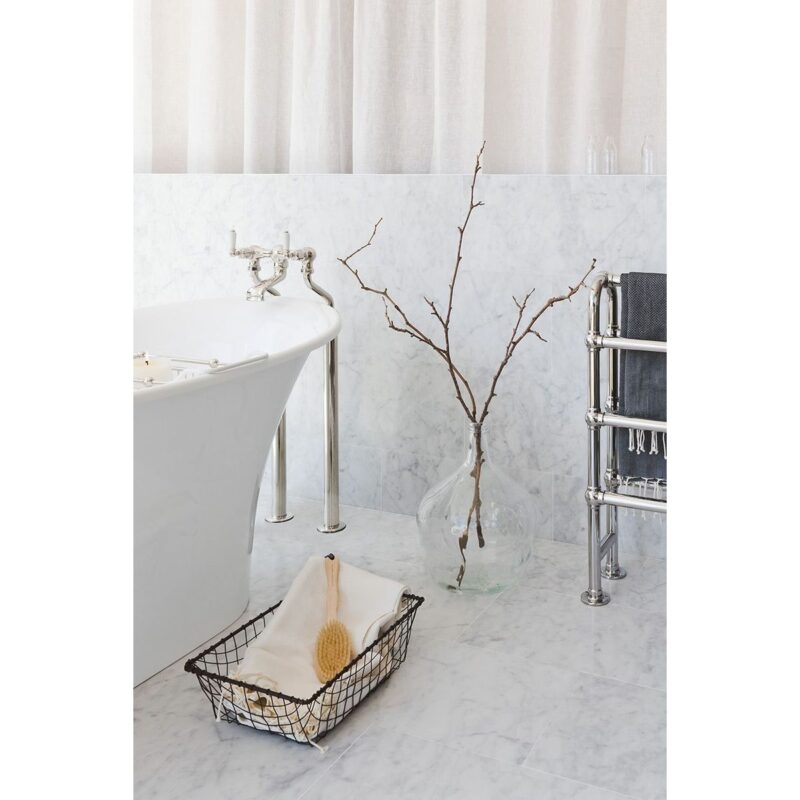 Perrin & Rowe Traditional Lever Floor Bath Filler Chrome