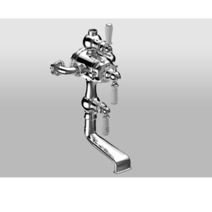 Perrin & Rowe Thermostatic Bath Shower Mixer with Lever Handles