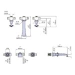 Perrin & Rowe Traditional Wall Basin Mixer with Crosstop Handles