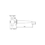Perrin & Rowe Traditional 3565 Low Profile Basin Spout Chrome