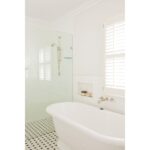 Perrin & Rowe 3 Hole Lever Wall Bath Set with Low Spout Chrome