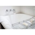 Perrin & Rowe 3 Hole Crosshead Wall Bath Set Low Spout Gold