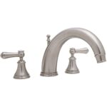Perrin & Rowe Georgian 3 Hole Bath Filler with 10" Spout, Lever