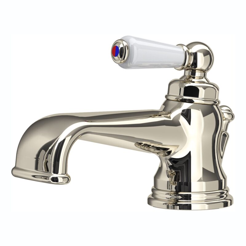 Perrin & Rowe Traditional Single Lever Basin Mixer Nickel Perrin & Rowe Traditional Single Lever Basin Mixer Nickel