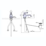 Perrin & Rowe Traditional Single Lever Basin Mixer Nickel