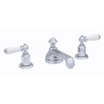 Perrin & Rowe 3 Hole Lever Basin Set Low Spout Gold