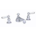 Perrin & Rowe 3 Hole Lever Basin Set Low Spout Pewter