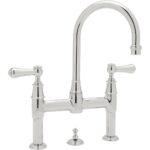 Perrin & Rowe Georgian 3 Hole Bridge Mixer, Lever