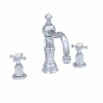 Perrin & Rowe 3 Hole Crosshead Basin Set Country Spout Gold