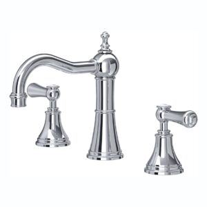 Perrin & Rowe Georgian 3 Hole Country Spout Basin Mixer, Lever