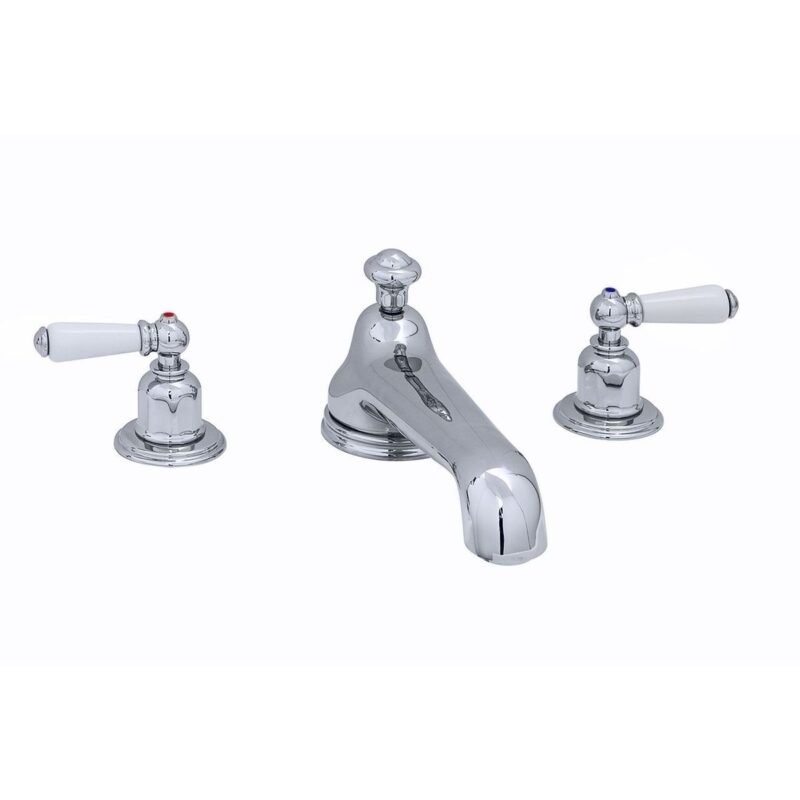 Perrin & Rowe 3 Hole Bath Set Low Spout Lever Handles Nickel Perrin & Rowe 3 Hole Bath Set Low Spout Lever Handles Nickel