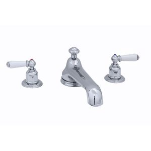 Perrin & Rowe 3 Hole Bath Set Low Spout Lever Handles Pewter