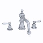 Perrin & Rowe 3 Hole Lever Bath Mixer Country Spout Chrome