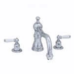 Perrin & Rowe 3 Hole Lever Bath Mixer Country Spout Nickel