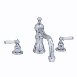 Perrin & Rowe 3 Hole Lever Bath Mixer Country Spout Pewter