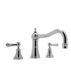 Perrin & Rowe Georgian 3 Hole Bath Filler Set, Lever