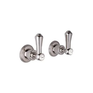 Perrin & Rowe Georgian 3/4" Lever Wall Valves Pair