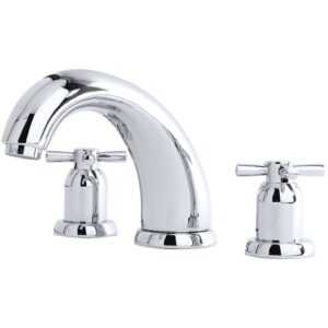 Perrin & Rowe 7" 4 Hole Bath Set with Lever Handles Nickel
