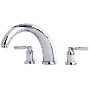 Perrin & Rowe 10" 3 Hole Bath Set with Lever Handles Pewter