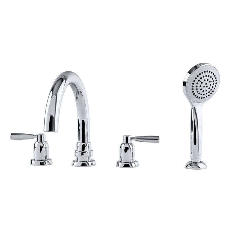 Perrin & Rowe Contemporary 4 Hole Bath Tap Set with Lever Handles Perrin & Rowe Contemporary 4 Hole Bath Tap Set with Lever Handles