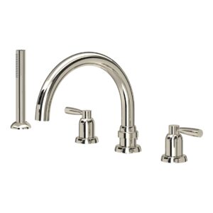 Perrin & Rowe Langbourn 4 Hole Bath Shower Mixer Nickel
