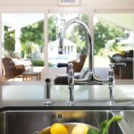 Perrin & Rowe Ionian Taps with Lever Handles & Rinse Chrome