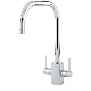 Perrin & Rowe Rubiq Sink Mixer with U Spout Pewter