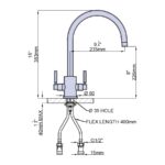 Perrin & Rowe Juliet Round Sink Mixer Tap Chrome