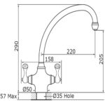 Perrin & Rowe Etruscan Mono Sink Mixer Nickel