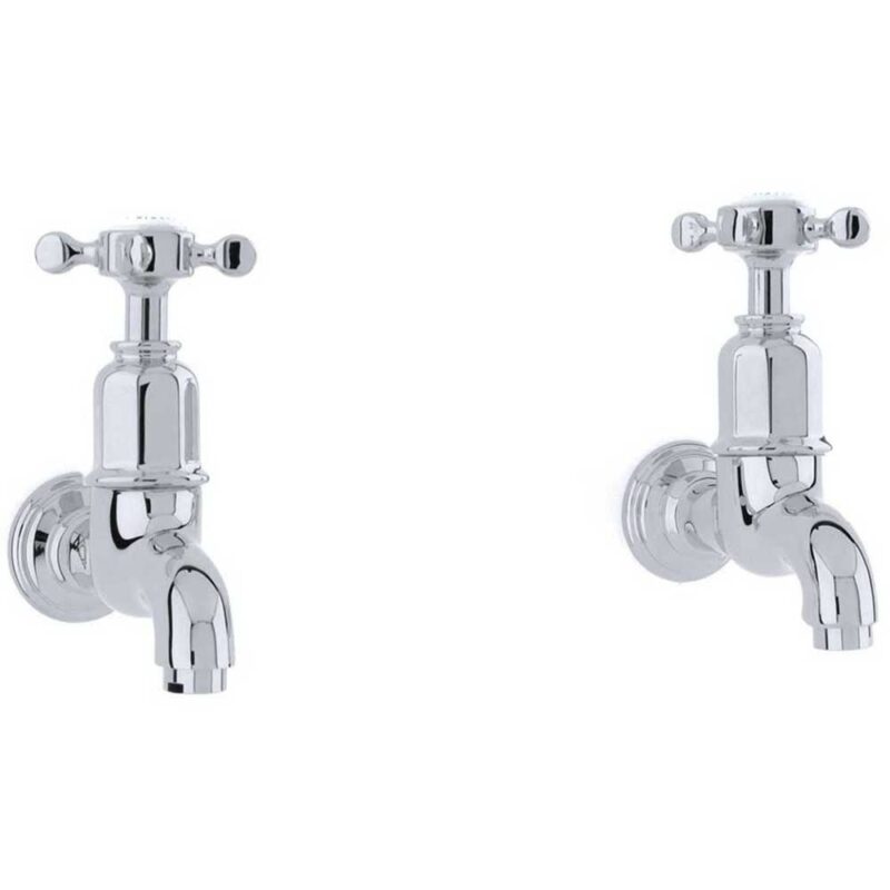 Perrin & Rowe Mayan Wall Bib Taps Chrome Perrin & Rowe Mayan Wall Bib Taps Chrome