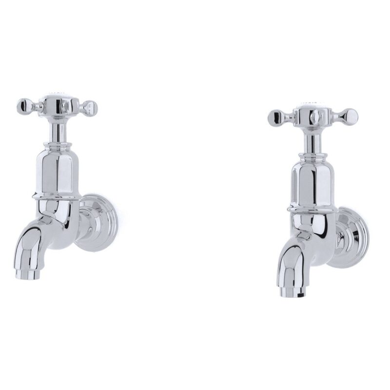 Perrin & Rowe Mayan Wall Mounted Taps Crosshead Handles Pewter Perrin & Rowe Mayan Wall Mounted Taps Crosshead Handles Pewter