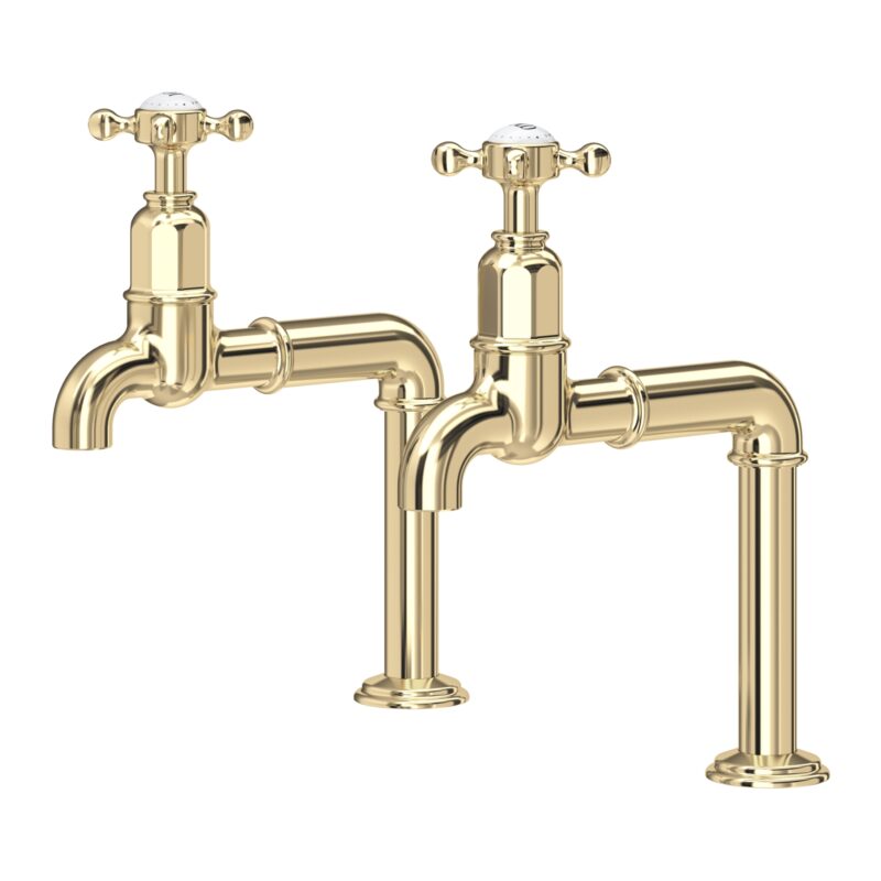 Perrin & Rowe Ionian Crosstop Bib Taps Gold