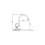 Perrin & Rowe Parthian Single Lever Sink Mixer, Pewter