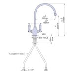 Perrin & Rowe Phoenician Sink Mixer with Lever Handles Nickel