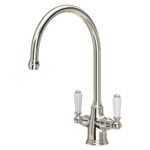 Perrin & Rowe Phoenician Sink Mixer with Lever Handles Nickel