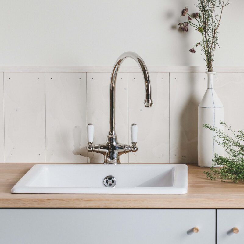 Perrin & Rowe Phoenician Sink Mixer with Lever Handles Nickel