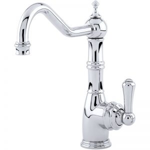 Perrin & Rowe Aquitaine Sink Mixer with Single Lever Pewter