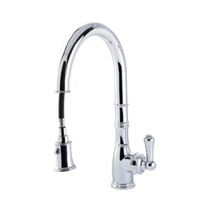 Perrin & Rowe Aquitaine Sink Mixer with Pull Down Rinse Chrome