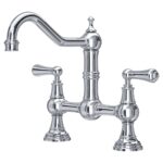 Perrin & Rowe Provence Bridge Sink Mixer Lever Handles Chrome