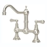 Perrin & Rowe Provence 2 Hole Sink Mixer Lever Handles Pewter