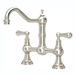 Perrin & Rowe Provence 2 Hole Sink Mixer Lever Handles Pewter