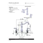 Perrin & Rowe Provence 3 Hole Sink Mixer Tap with Levers Gold