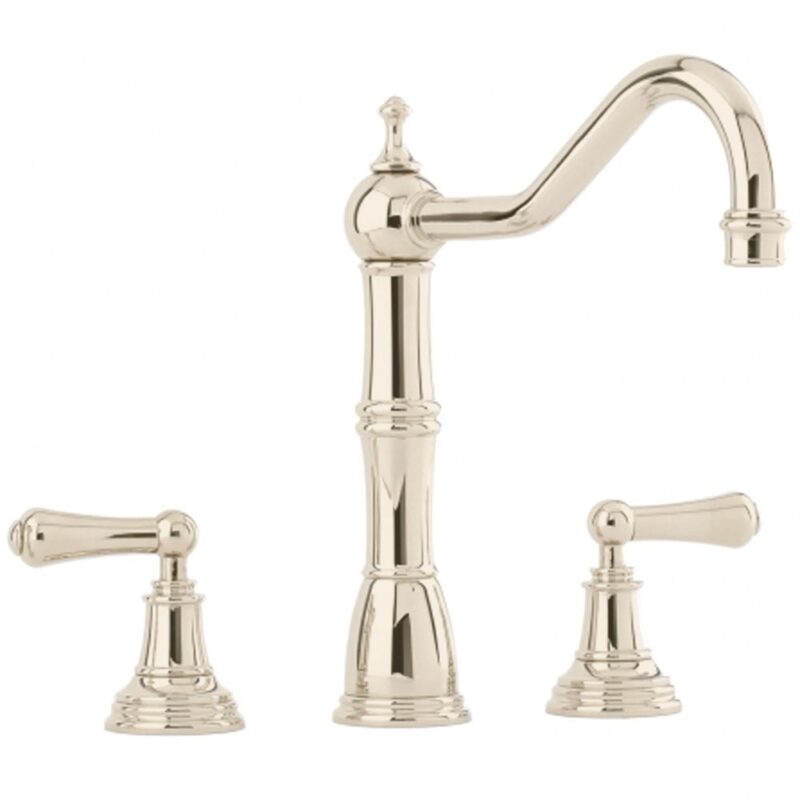 Perrin & Rowe Alsace 3 Hole Kitchen Sink Mixer Nickel Perrin & Rowe Alsace 3 Hole Kitchen Sink Mixer Nickel