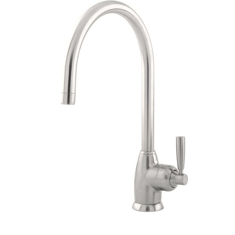 Perrin & Rowe Mimas Sink Mixer with C Spout Pewter